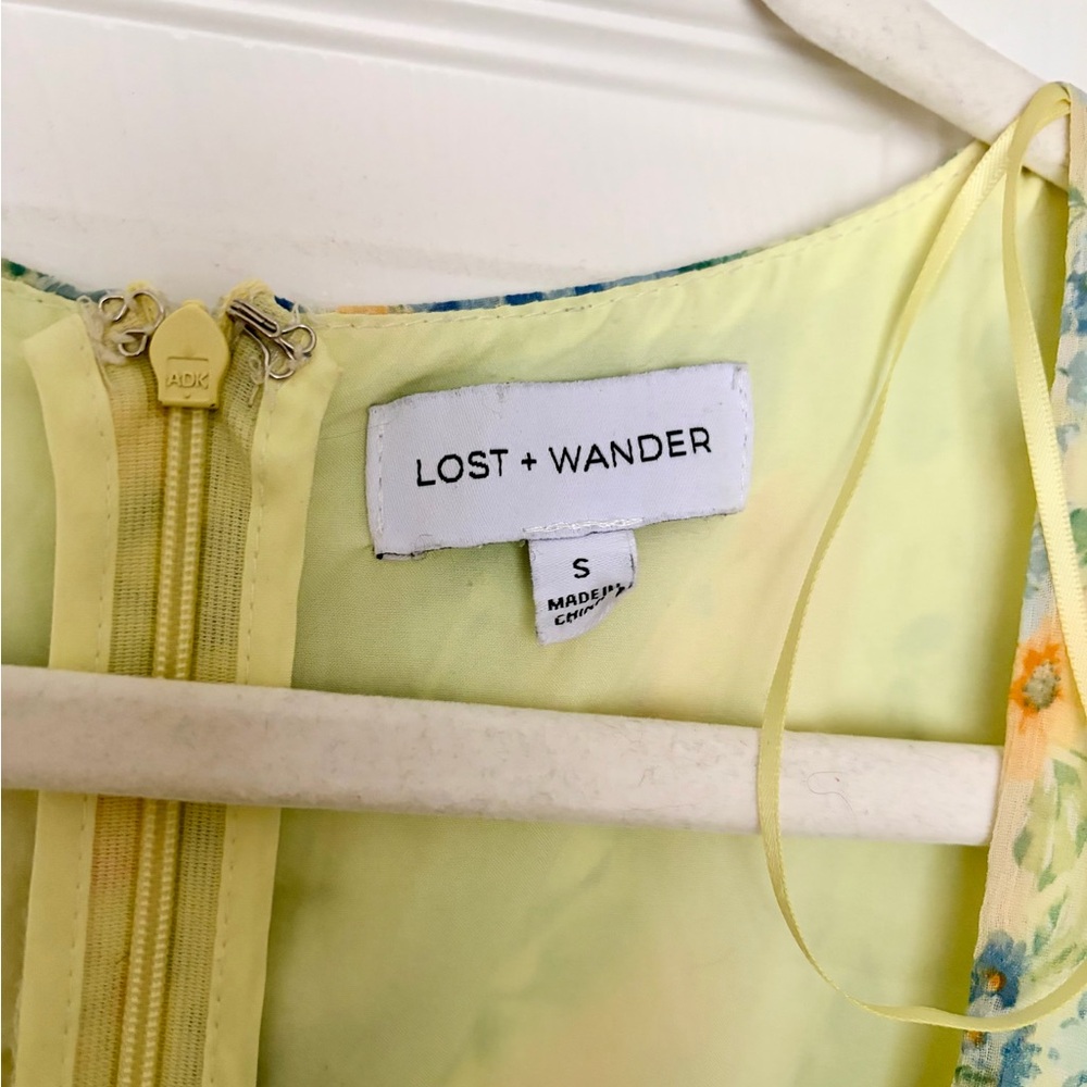 Lost + Wander Women's Floral Maxi Dress - Green, blue & golden yellow - Picture 3 of 7